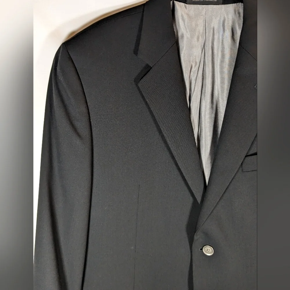 Calvin Klein 100% Pure New Wool Men's Black Blazer Size 43R